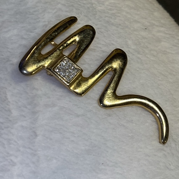 Vintage Park Lane Scribble Gold Tone Brooch or can be a necklace 1970’s - Picture 3 of 6